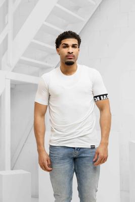 Dsquared2 Round Neck T-Shirt Heren Wit/Zwart - Maat L - Kleur: WitZwart | Soccerfanshop Dsquared2 Round Neck T-Shirt Heren Wit/Zwart - Maat L - Kleur: WitZwart | Soccerfanshop