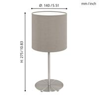 Eglo SchemerlampjePasteri taupe - 95726 - thumbnail