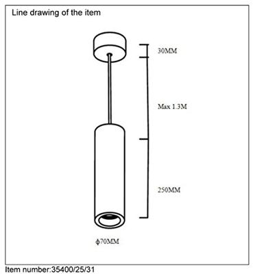 Lucide GIPSY - Hanglamp - Ø 7 cm - 1xGU10 - Wit Lucide GIPSY - Hanglamp - Ø 7 cm - 1xGU10 - Wit