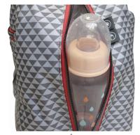 BEABA Sydney II Play Print grijs / koraal tas - thumbnail