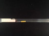 Omega scheerkwast hi-brush synthetisch haar met dassenhaareffect zwart/transparant handvat 11cm - thumbnail