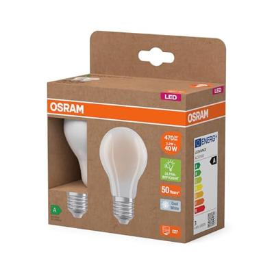 OSRAM HOMELIGHTING 4099854259739 LED-lamp Energielabel A (A - G) E27 Peer 2.2 W = 40 W Neutraalwit (Ø x h) 60 mm x 60 mm 2 stuk(s) OSRAM HOMELIGHTING 4099854259739 LED-lamp Energielabel A (A - G) E27 Peer 2.2 W = 40 W Neutraalwit (Ø x h) 60 mm x 60 mm 2 stuk(s)