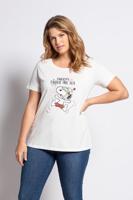 Ulla Popken T-shirt, ronde hals, Snoopy - Grote Maten - thumbnail