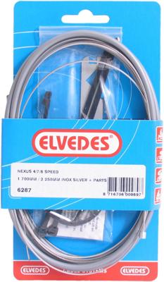 Elvedes Versnellingskabelset nexus 4/7/8v 1700 / 2250 mm