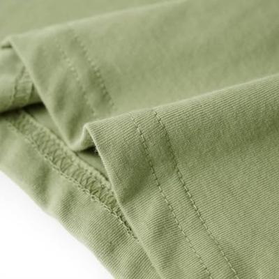 Kindershirt met doelprint 104 lichtkakikleurig
