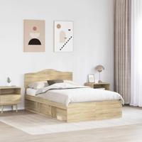Bedframe met hoofdeinde Sonoma 120 x 200 cm Massief grenenhout - thumbnail