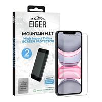 Eiger Tri Flex voor iPhone 11 / XR Display Folie Screenprotector (2-Pack) - thumbnail