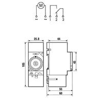 Finder 12.01.8.230.0000 Schakelklok voor DIN-rails 12.01.8.230.0000 230 V/AC Dagprogramma, Motoraandrijving - thumbnail
