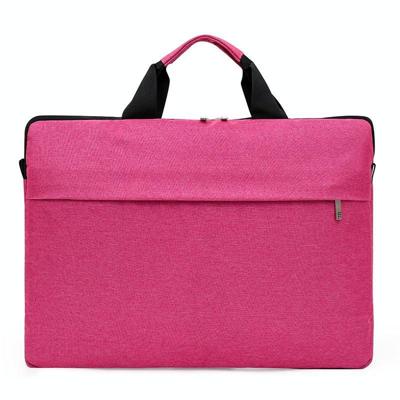 Draagbare notebooktas Multifunctionele Waterdichte en slijtvaste Single Shoulder Computer Tas Grootte: 13 Inch (Pink)