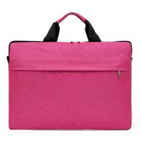 Draagbare notebooktas Multifunctionele Waterdichte en slijtvaste Single Shoulder Computer Tas Grootte: 13 Inch (Pink) - thumbnail