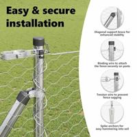 VidaXL Afrasteringspaal zilver 10 x 1,5 m (36 mm gaas) staal - thumbnail