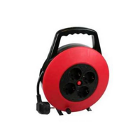 Kabelhaspel verlengsnoer 5M, met randaarde. 4 aansluitingen - thumbnail