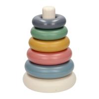 Cavallino toys stapelringen pastelkleuren, 7dlg. - thumbnail