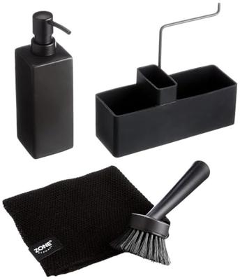 Zone - Solo - Keukenset Zwart 4-dlg