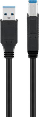 Wentronic Usb3 A/B 1,80 m zwart M/M 93655]