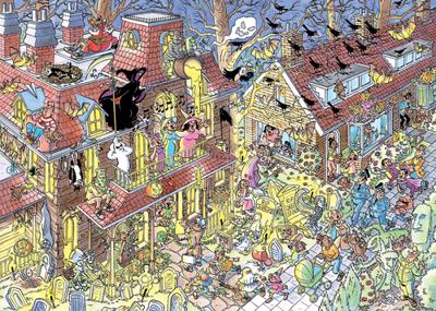 Jan van Haasteren - Trick or treat Puzzel 500 Stukjes - thumbnail