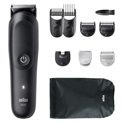 Braun Braun Series 5 All-In-One Style Kit AIO5 Baardtrimmer, Tondeuse, Bodygroomer Afspoelbaar Zwart