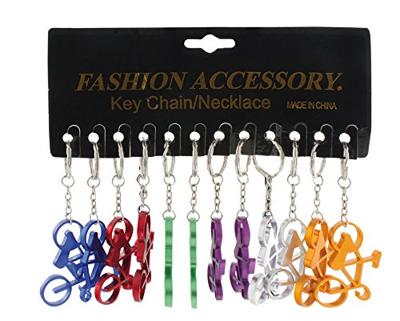 Mighty Sleutelhanger aluminium fiets (12 stuks)