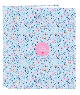 Ringmap Vicky Martín Berrocal Paraíso Blauw Roze A4 27 x 33 x 6 cm