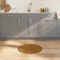 VidaXL Vloerkleed rond 60 cm bamboe bruin - thumbnail