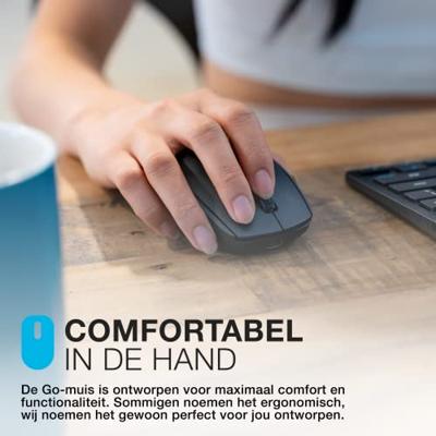 Wireless muis JLab IEUMGOCHRGMSRBLK124 Zwart 1600 dpi