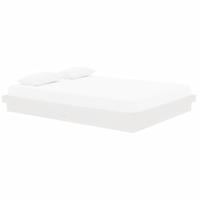 Bedframe massief hout wit 150x200 cm - thumbnail