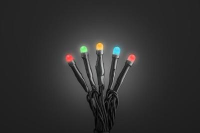 Konstsmide 3811-500 Micro-lichtketting Buiten werkt op het lichtnet Aantal lampen 80 LED RGB Verlichte lengte: 12.64 m Frosted