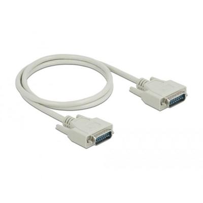 Delock Aansluitkabel Serieel [1x D-sub stekker 15-polig - 1x D-sub stekker 15-polig] 1 m Beige