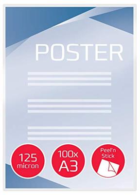 GBC Peel&apos;nStick lamineerhoes ft A3, 250 micron (2 x 125 micron), zelfklevend, pak van 100 stuks