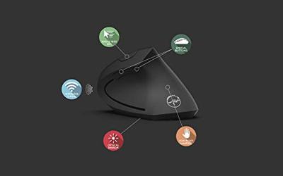 Verticale draadloze ergonomische muis - MOBILITEIT - 2,4 Ghz