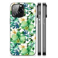 iPhone 14 Pro Max Bloemen Hoesje Orchidee Groen - thumbnail