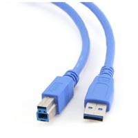 Cablexpert USB 3.0 USB 3.0 A Male to B Male, blue, 1.8M - thumbnail
