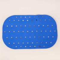 Anti-slip bad- en douchematten - 54x35 cm blauw - thumbnail