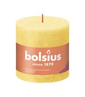 Bolsius kaars rustiek 10x10 cm sunny yellow - thumbnail