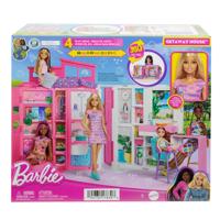 Mattel Barbie vakantiehuis met modepop speelset - thumbnail