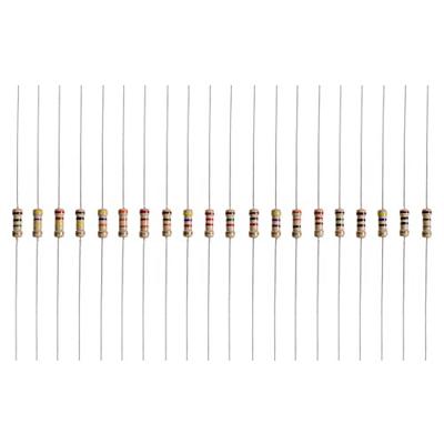 Quadrios 2109P137 2109P137 Koolfilmweerstand assortiment Axiaal bedraad 800 stuk(s)
