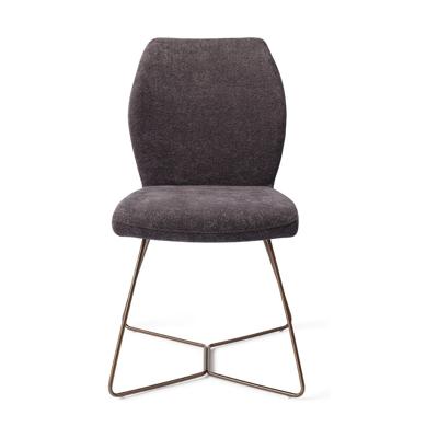 Jesper Home Eetkamerstoel 'Ikata' Beehive Rose, kleur Almost Black