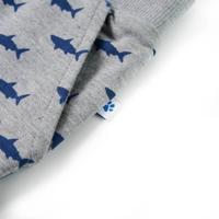 Kindershorts met trekkoord 128 gemleerd lichtgrijs - thumbnail