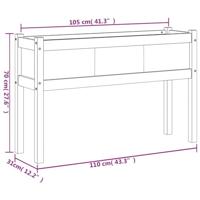 Plantenbakken met poten 2 st cm gempregneerd hout - thumbnail
