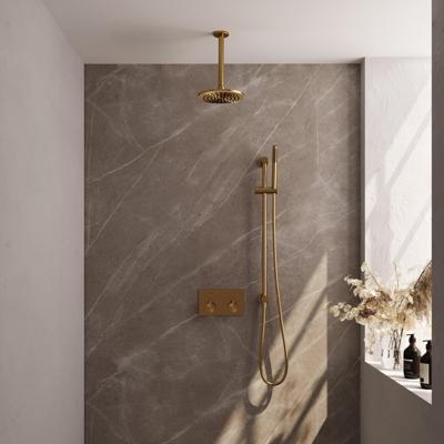 Gold Carving inbouw regendouche - SET 65 met 20 cm douchekop en handdouche