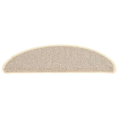 VidaXL Trapmatten 15 st 56x17x3 cm wit en bruin halfrond VidaXL Trapmatten 15 st 56x17x3 cm wit en bruin halfrond