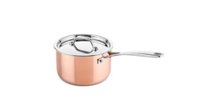 DUCQ Steelpan met deksel - inductie - koper - ø 16 cm / 1,5 liter