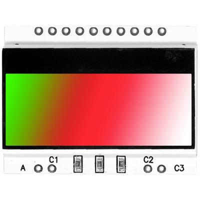 Display Elektronik Achtergrond verlichting Groen/rood, Wit