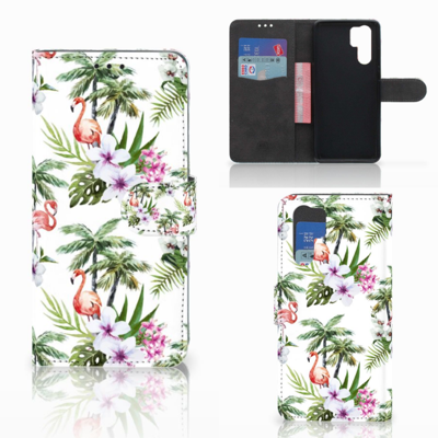 Huawei P30 Pro | Telefoonhoesje | Met pasjeshouder | Flamingo Palms Huawei P30 Pro | Telefoonhoesje | Met pasjeshouder | Flamingo Palms