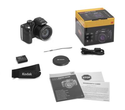 KODAK Pixpro Astro Zoom AZ425 Digitale camera Bridge, 42 x optische zoom, 24 mm groothoek, 20 megapixels, LCD 3, 1080p Full HD-video, Li-Ion-batterij, zwart