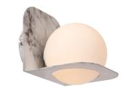 Lucide DAVY - Wandlamp Badkamer - 1xG9 - IP44 - Grijs - thumbnail
