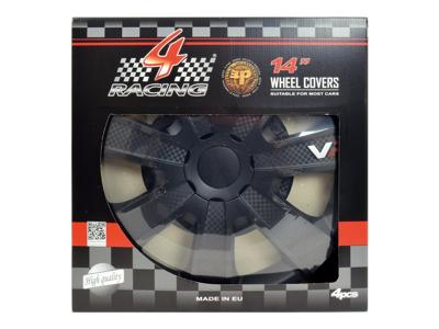 Carpoint wieldoppen vr carbon 14 inch abs zwart set van 4
