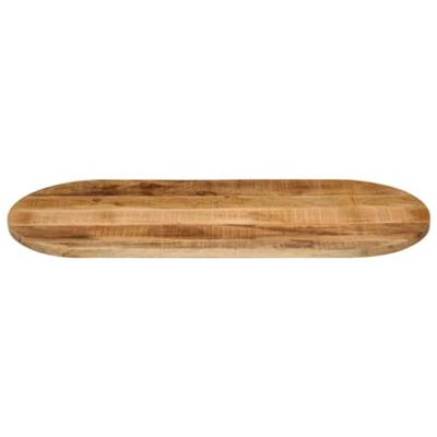 Tafelblad ovaal 110x40x3,8 cm massief ruw mangohout