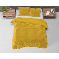 Sleeptime Velvet Uni Dekbedovertrek Goud 140 x 220 cm - thumbnail