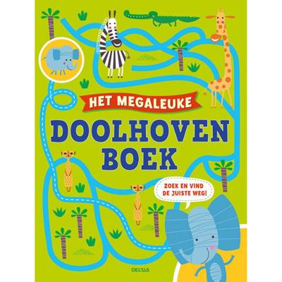 Deltas het megaleuke doolhovenboek junior papier groen Deltas het megaleuke doolhovenboek junior papier groen